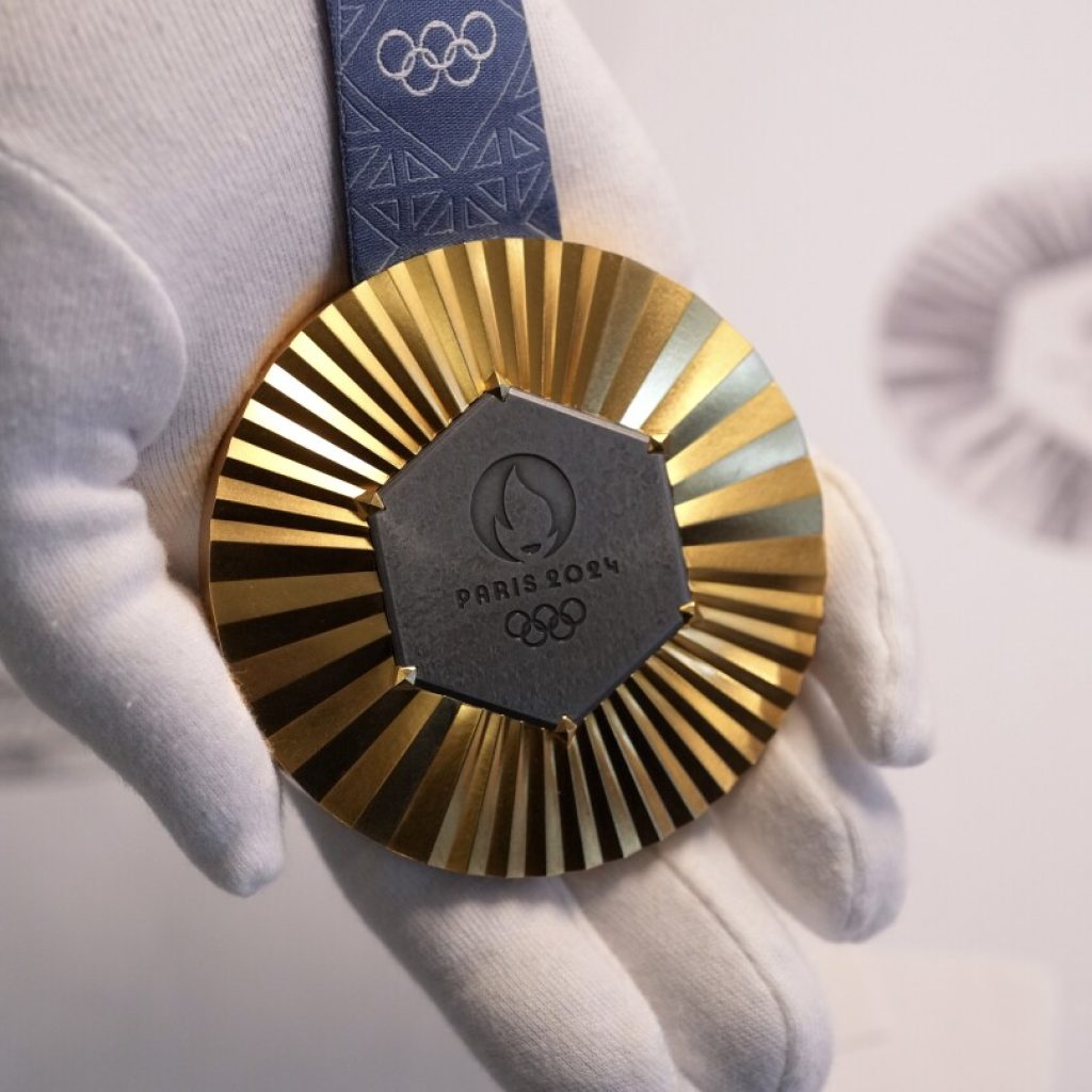 The Paris Olympics medals are monumental. They’re embedded with pieces of the Eiffel Tower