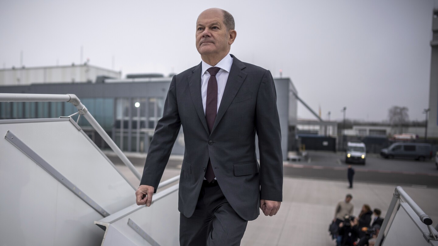 Germany’s Scholz heads to Washington, seeking a clear signal to Putin on aid to Ukraine