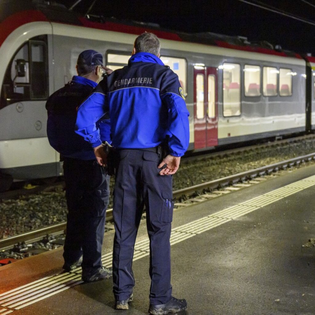 Iranian man wielding an axe and knife is killed by police after seizing hostages on Swiss train