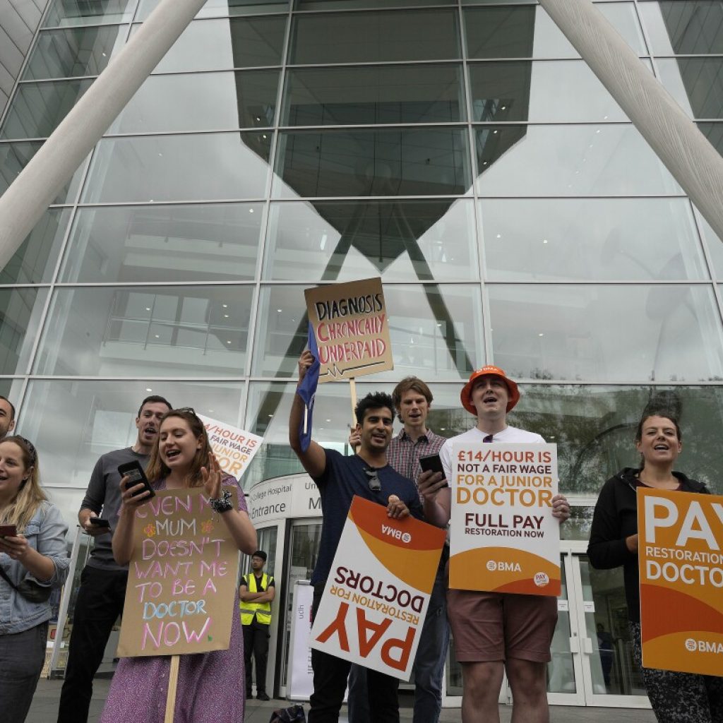 Thousands of doctors in England to strike again as health likely to become a key UK election issue