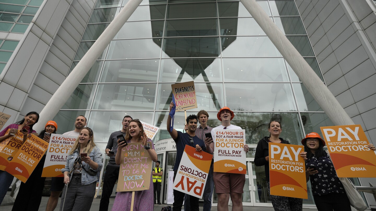 Thousands of doctors in England to strike again as health likely to become a key UK election issue