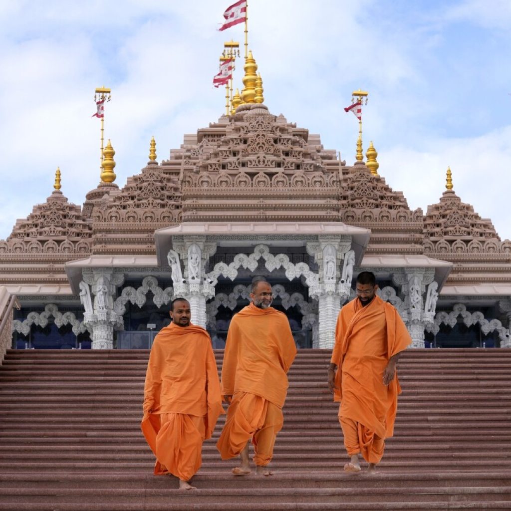 First stone-built Hindu temple in the Middle East rises in the UAE ahead of Modi’s latest visit