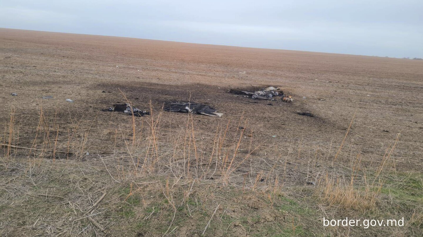 Moldova destroyed explosives found in a Shahed drone that strayed from the war in Ukraine