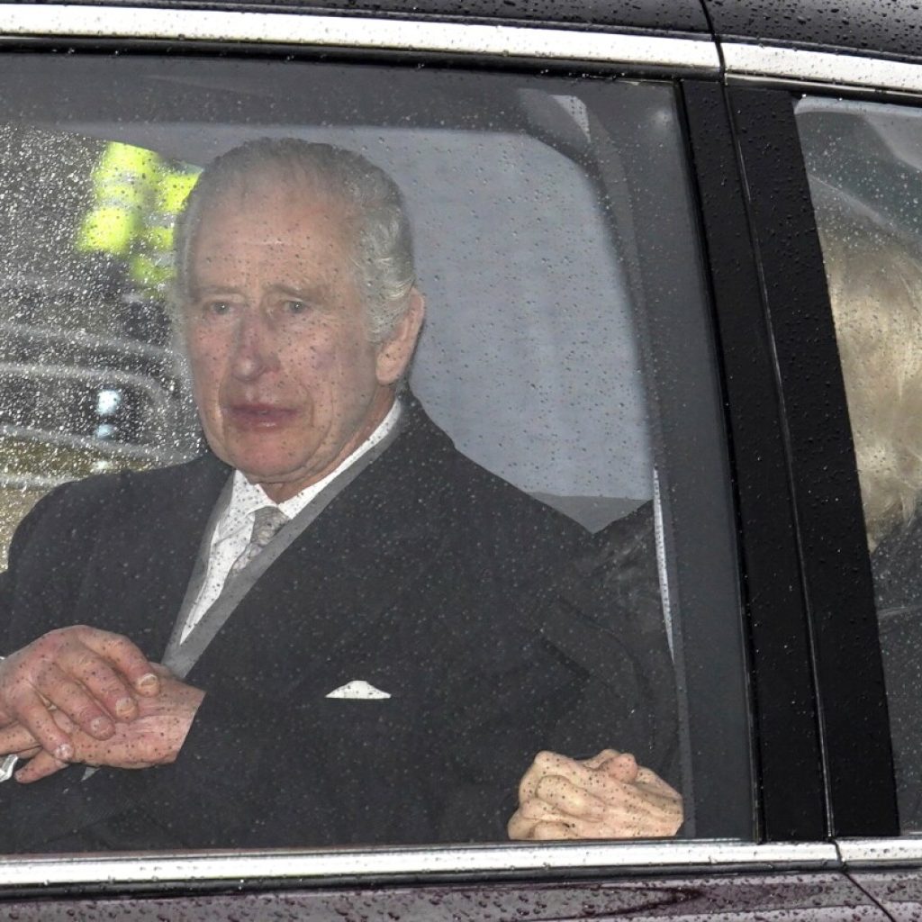 King Charles III returns to London from country retreat for expected cancer treatment