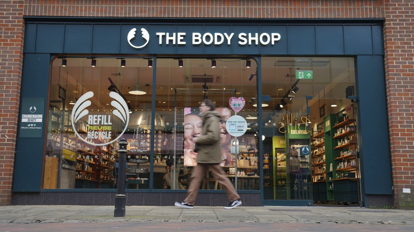 UK beauty chain The Body Shop goes into administration after years of struggles