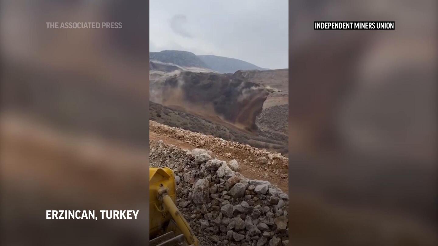 9 gold mine workers are missing in Turkey after a landslide that carries environmental risks | AP News