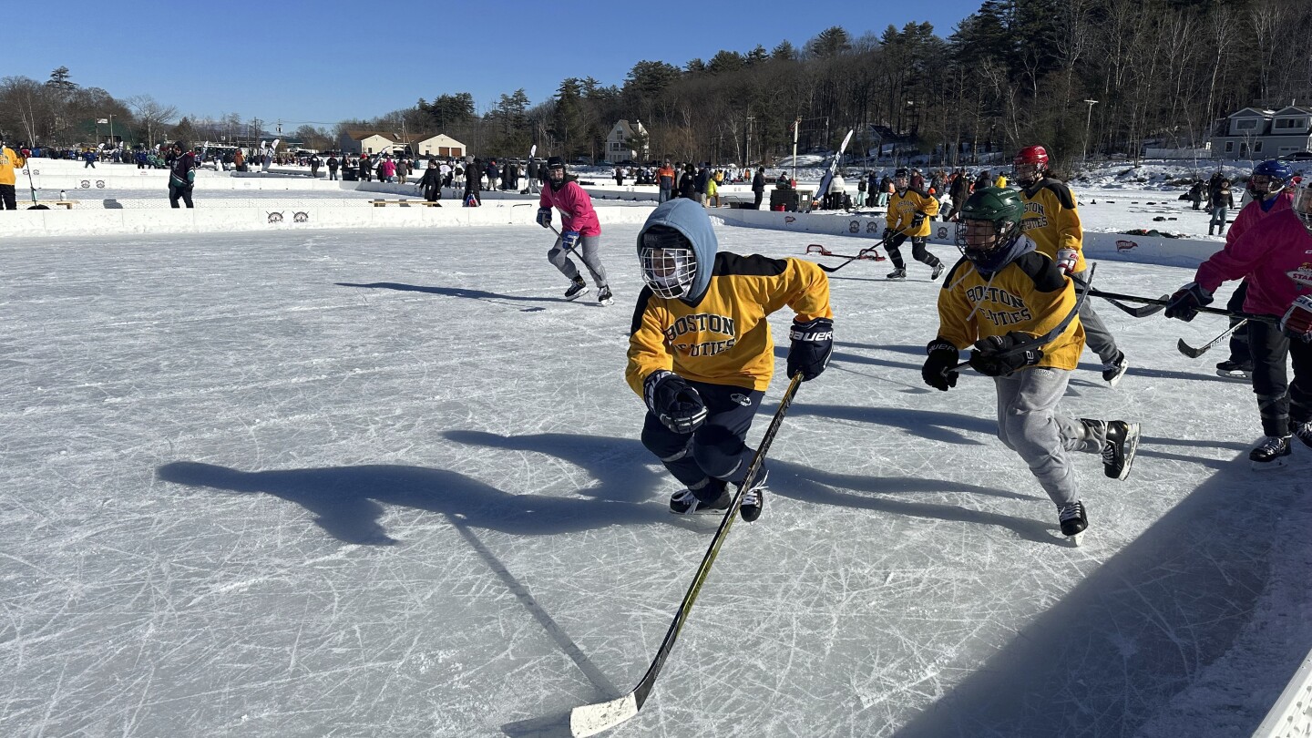 Pond hockey in New Hampshire brightens winter for hundreds. But climate change threatens the sport