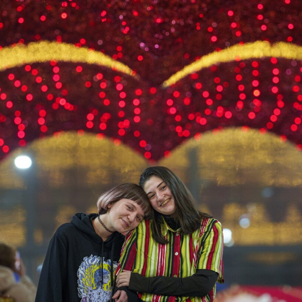 Flowers, chocolates and flash mobs: Valentine’s Day celebrations around the world