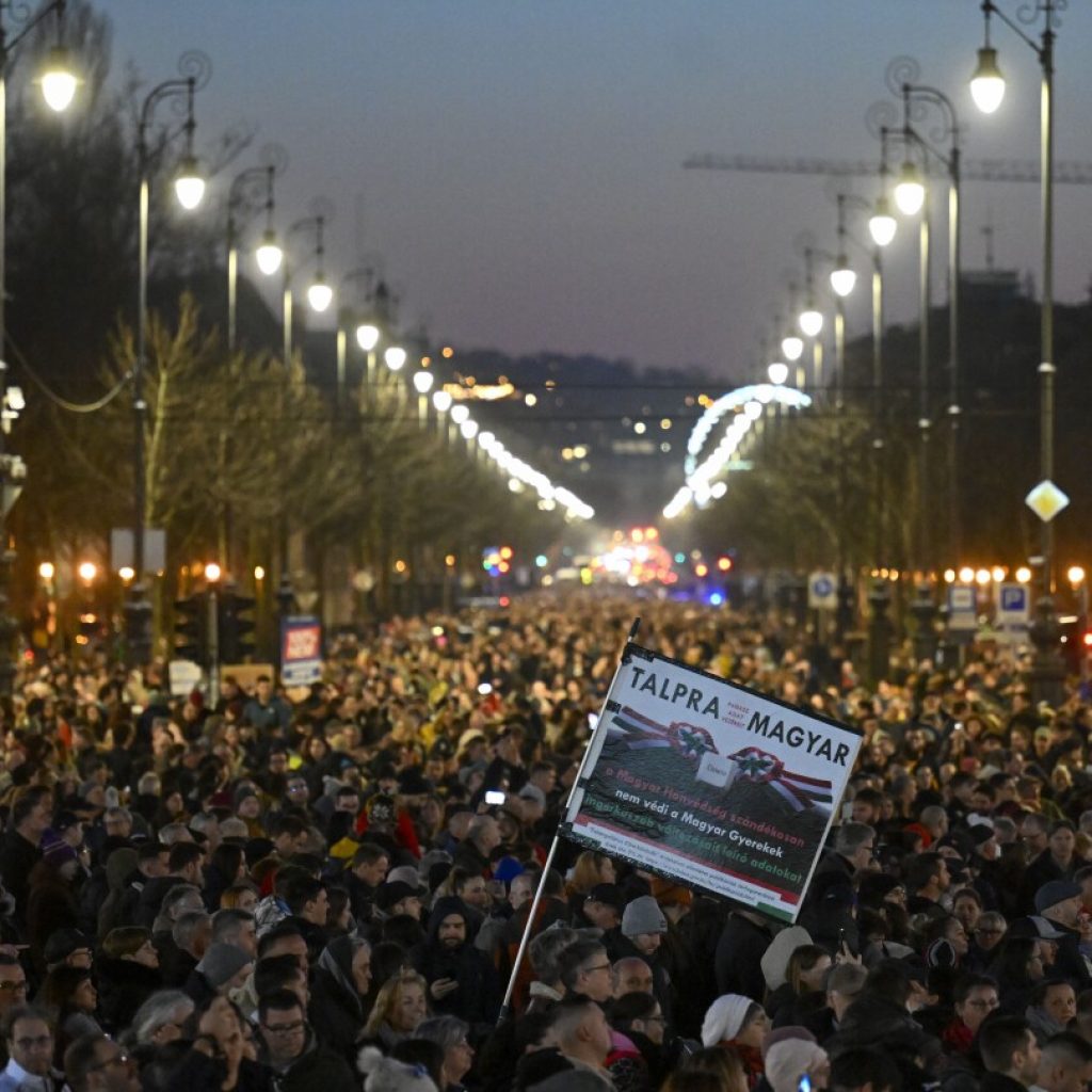 Online influencers lead thousands demanding change in Hungary following president’s resignation