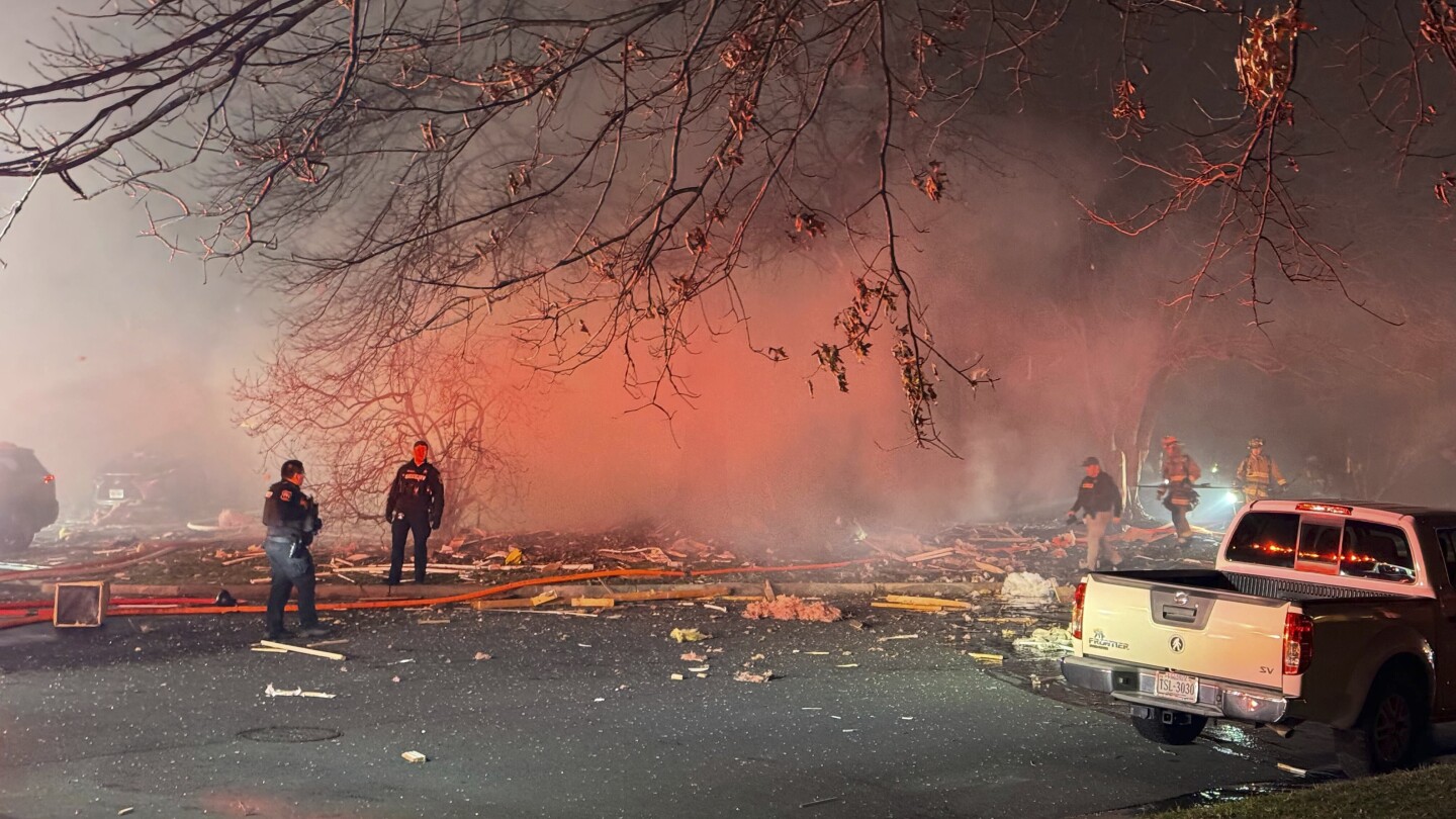 Explosion at Virginia home kills 1 firefighter and hospitalizes 9 firefighters and 2 civilians