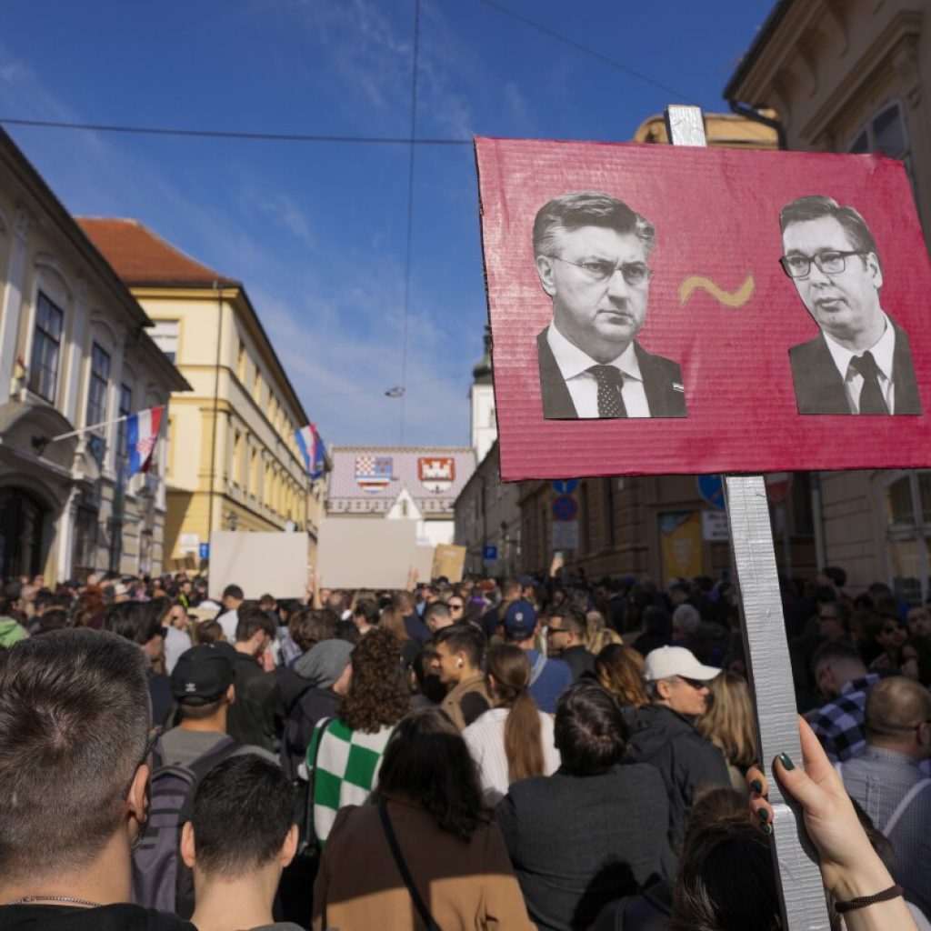 Thousands at anti-government rally in Croatia allege high-level corruption and demand an election