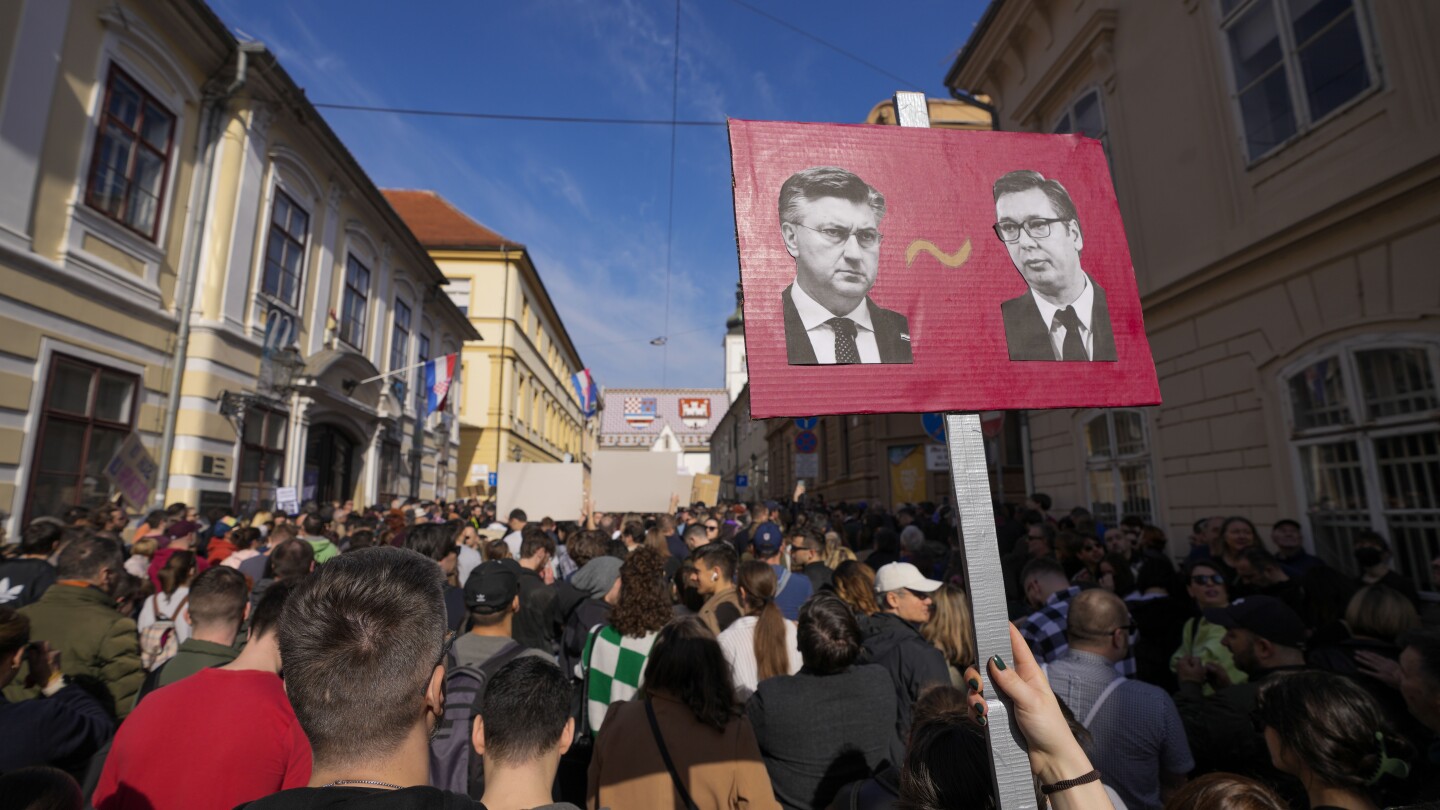 Thousands at anti-government rally in Croatia allege high-level corruption and demand an election