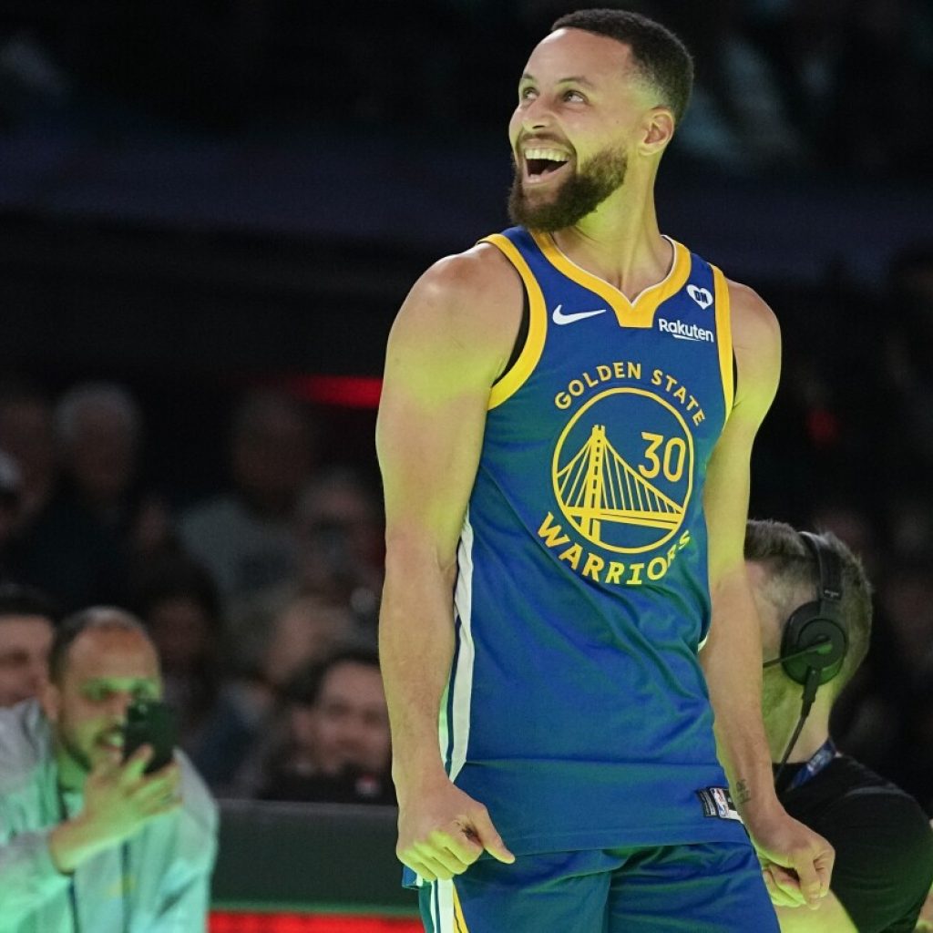 Stephen Curry tops Sabrina Ionescu in 3-point shootout at All-Star weekend