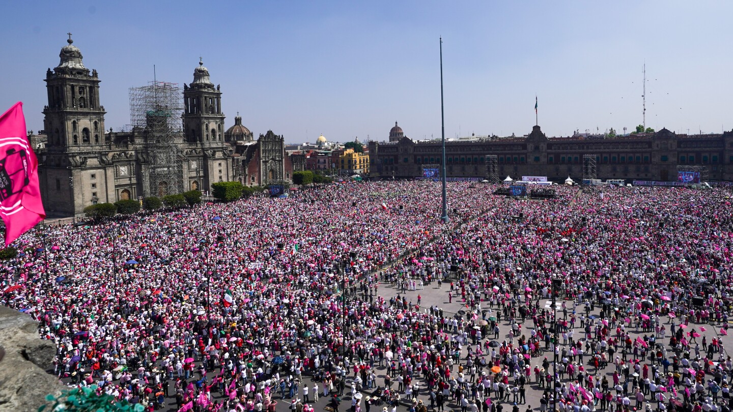 Thousands rail against Mexico’s president and ruling party in ‘march for democracy’