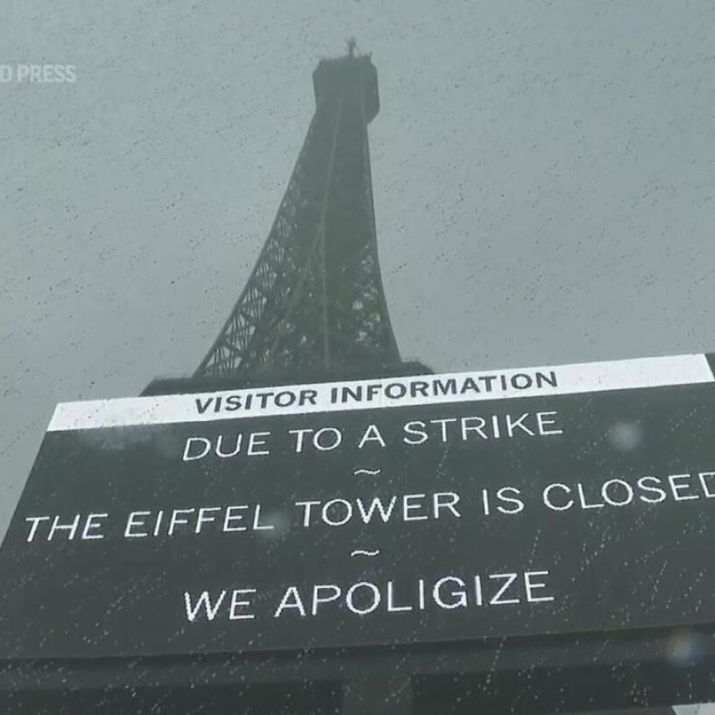 Tourists left disappointed as strike closes Eiffel Tower | AP News