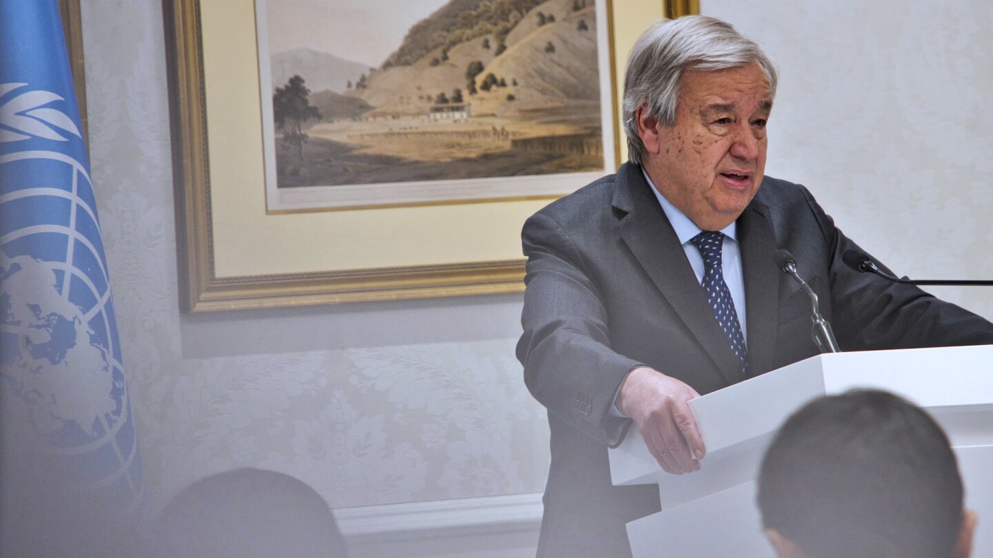 Taliban set unacceptable conditions for attending a UN meeting, says UN secretary-general