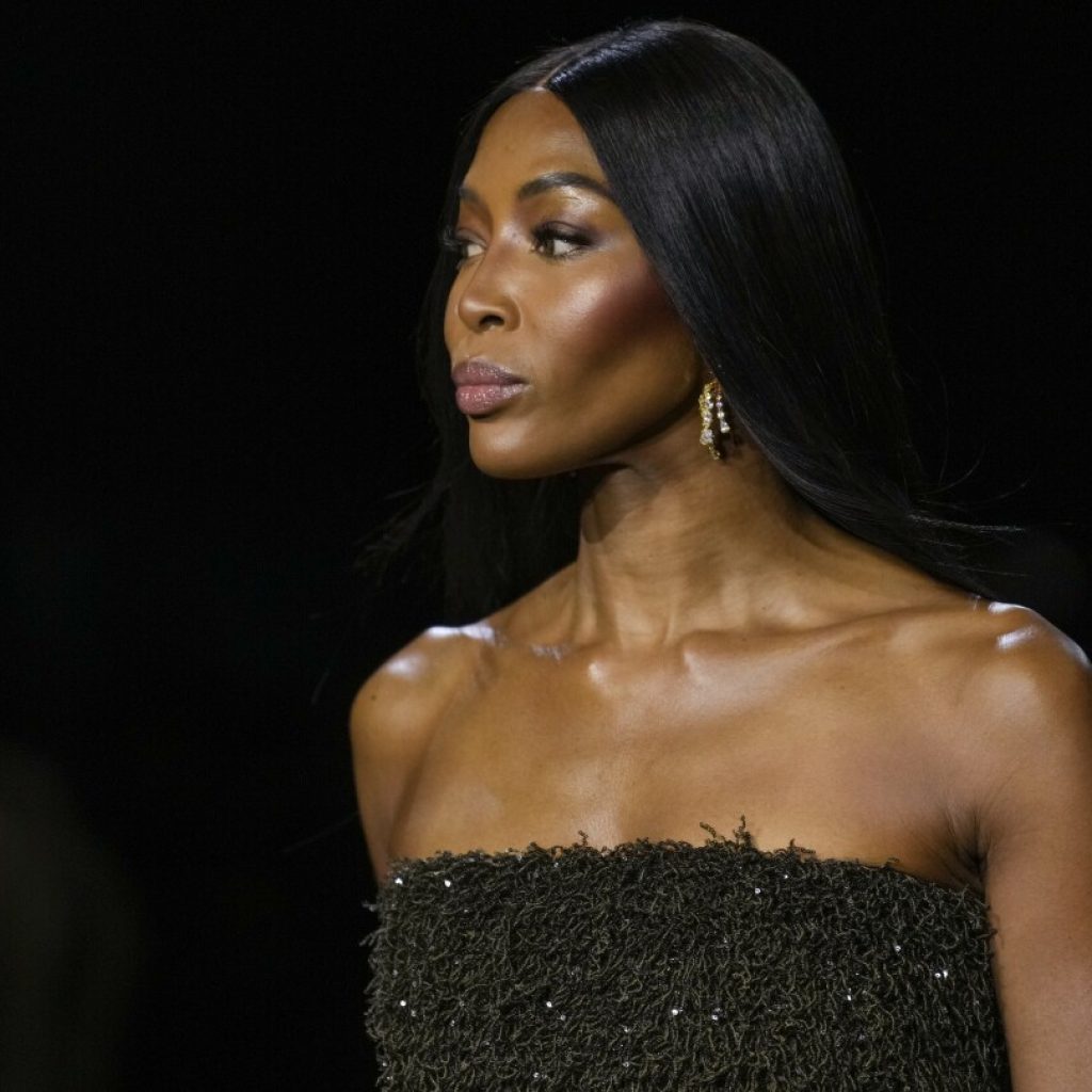 Naomi Campbell walks for star-studded Burberry show at London Fashion Week