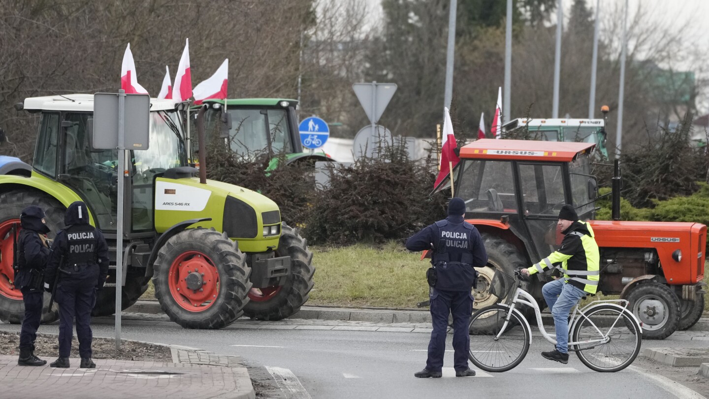 Polish farmers block Ukraine’s border as they intensify protests against non-EU imports