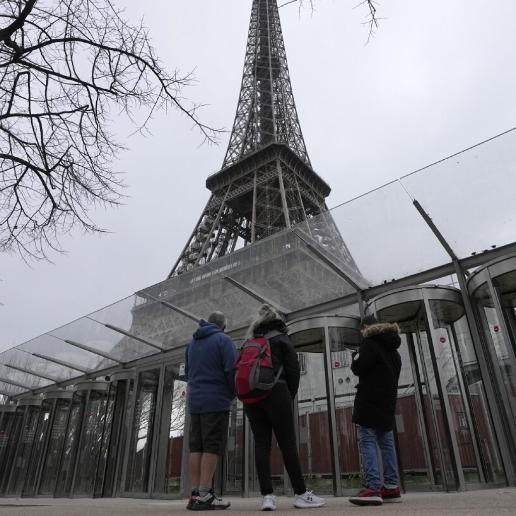 Striking workers again close down the Eiffel Tower ahead of its starring role in the Paris Olympics