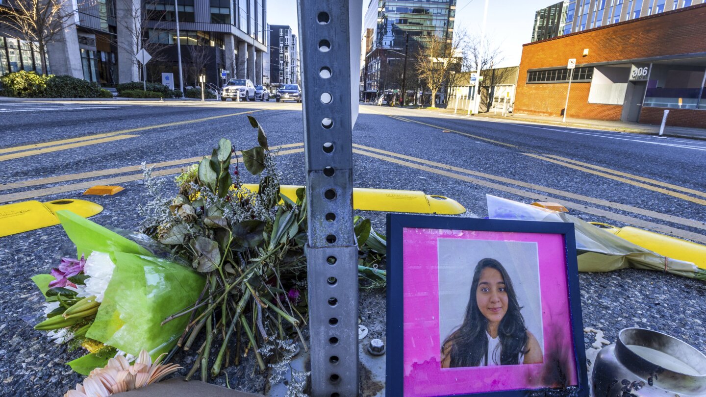 Seattle police officer who struck and killed graduate student from India won’t face felony charges