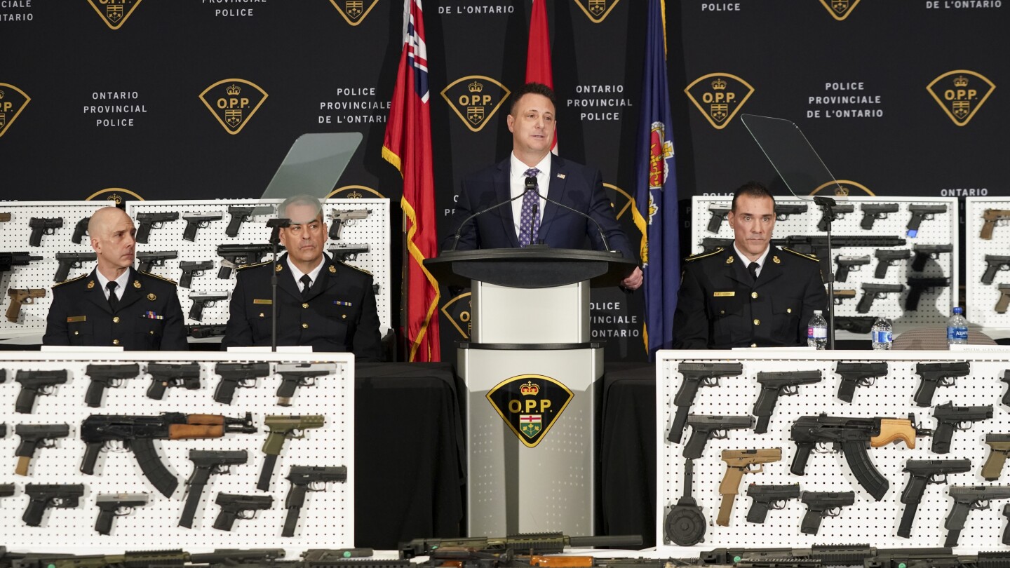 A joint US-Canadian investigation results in the seizure of a record 274 guns