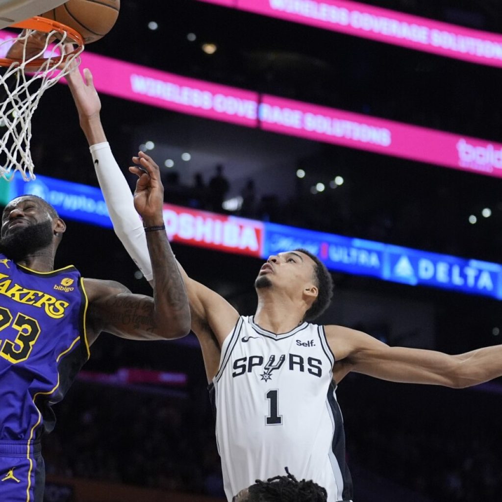 LeBron scores 30 points, Davis handles Wembanyama’s 5×5 effort in Lakers’ 123-118 win over Spurs