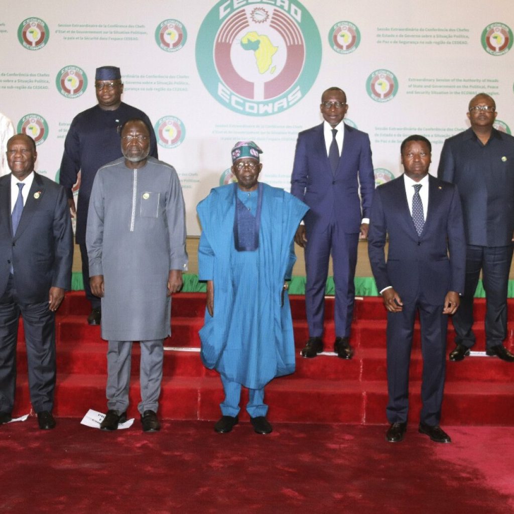 West African heads meet to keep junta-led nations in bloc and review sanctions against Niger coup