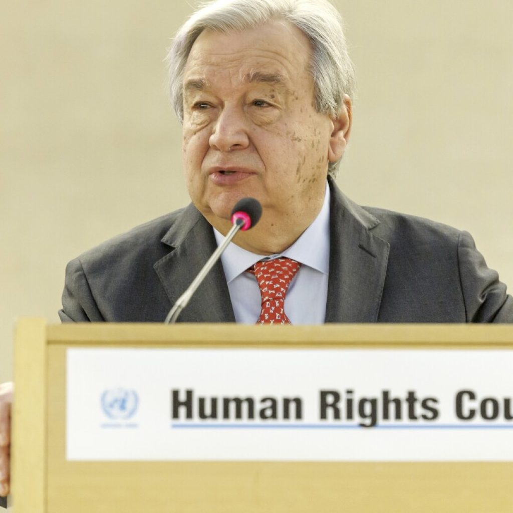 UN’s secretary general warns the world is becoming ‘less safe by the day’