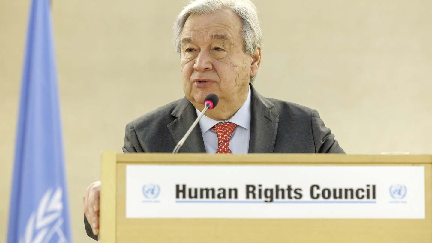 UN’s secretary general warns the world is becoming ‘less safe by the day’