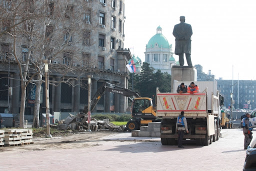 U Beogradu počela rekonstrukcija Trga Nikole Pašića