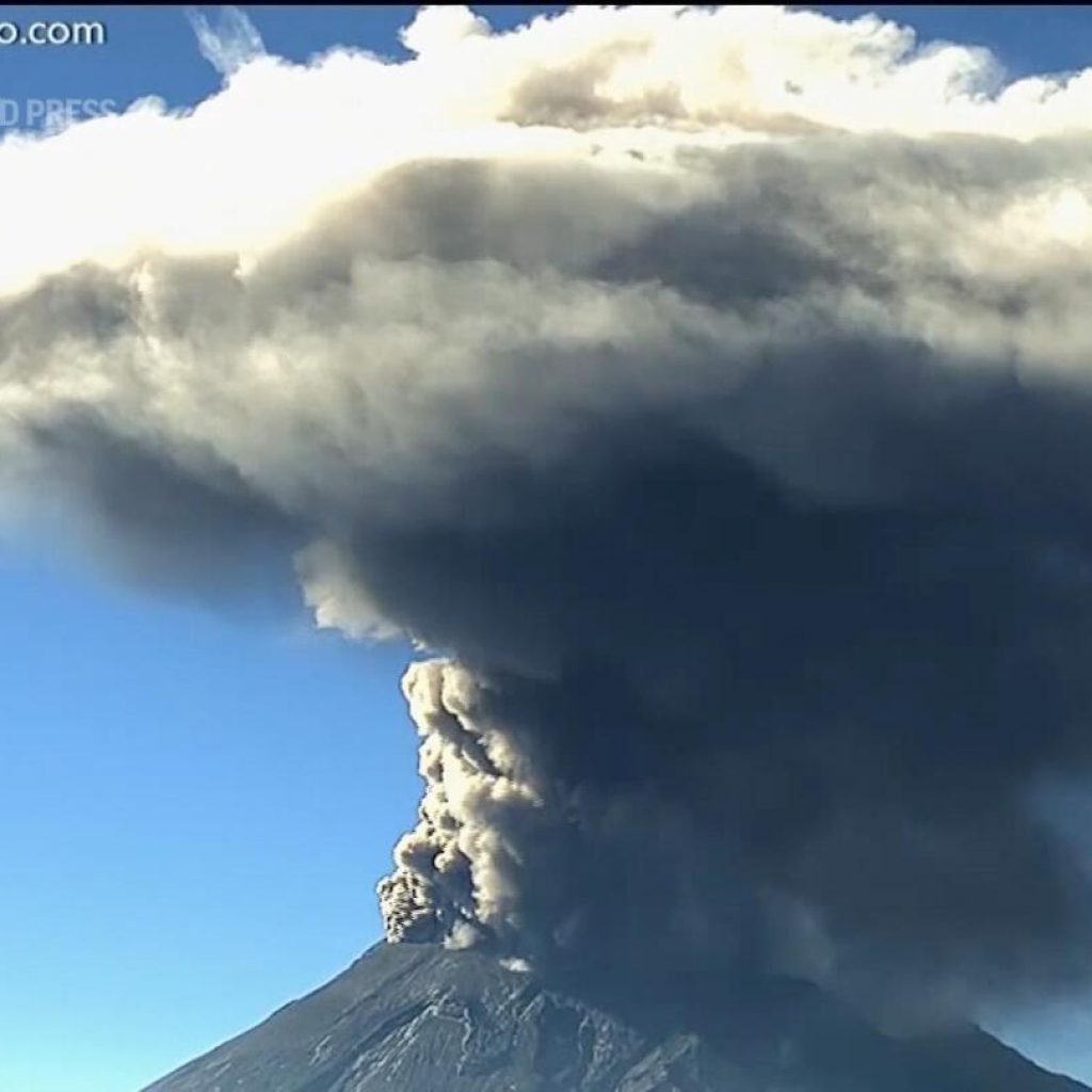 Popocatepetl volcano spews steam and ash that could reach Mexico City | AP News