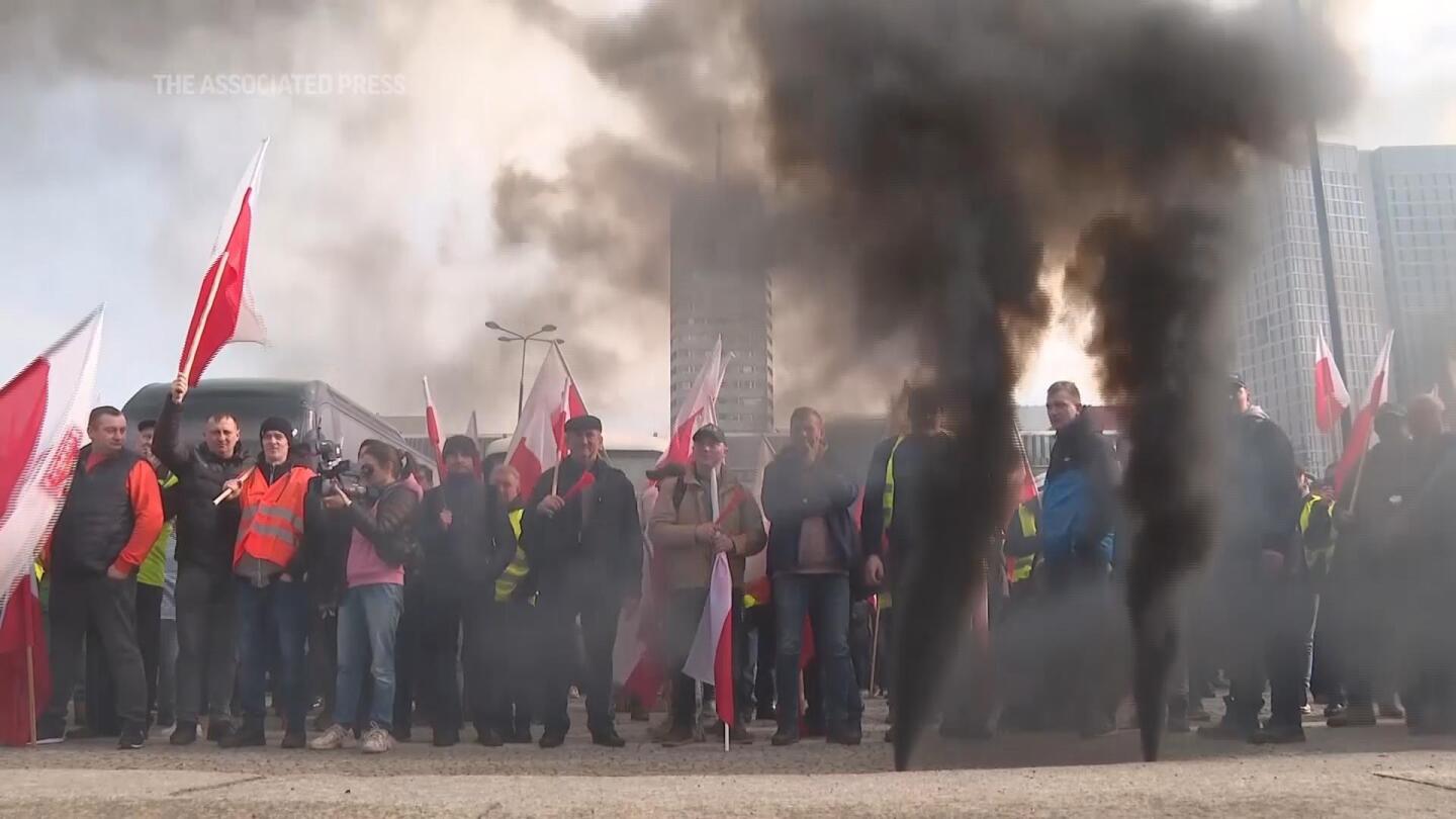 Polish farmers march to protest Ukrainian imports and EU policies | AP News