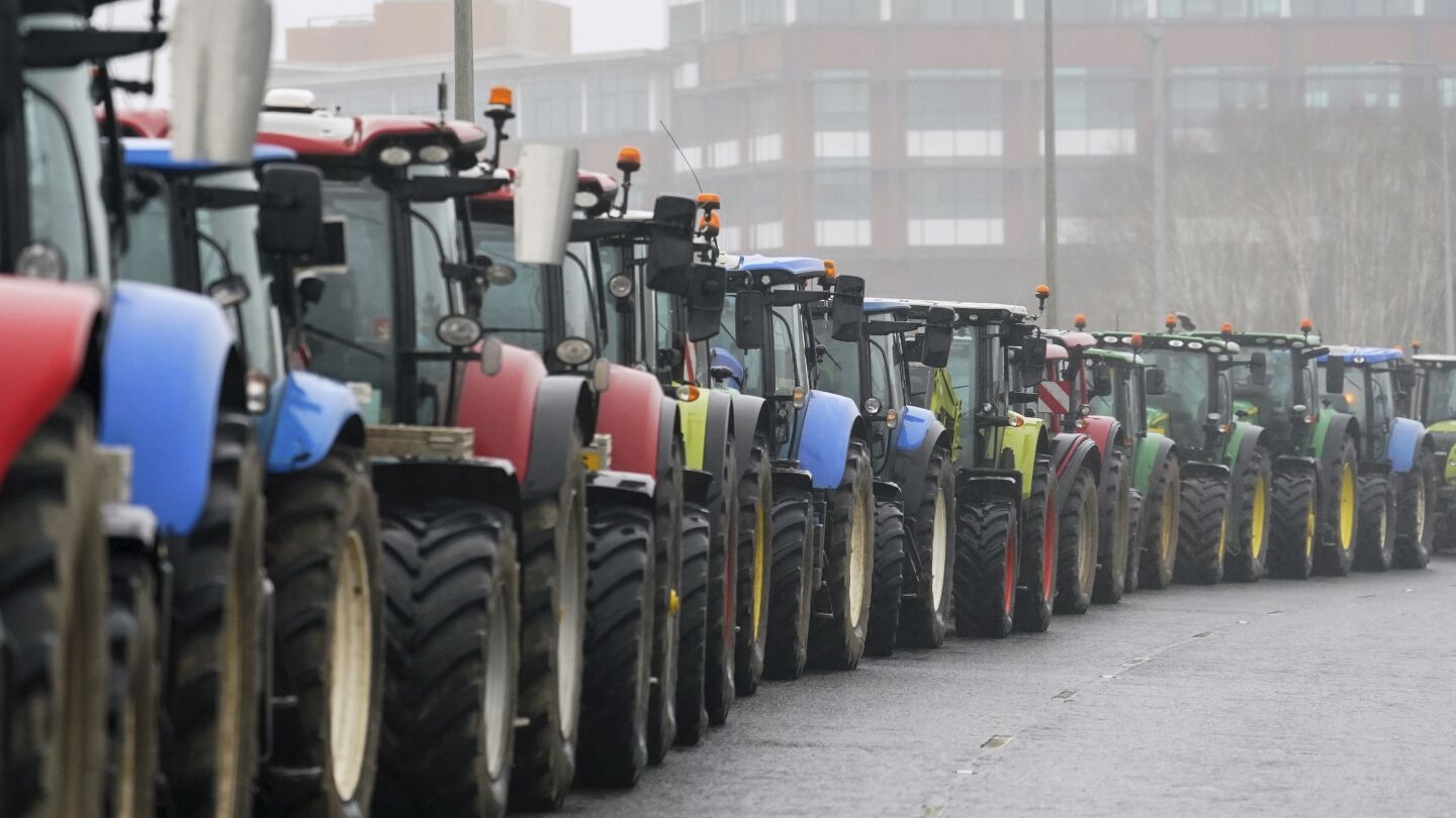 Farmers rally around Welsh capital in latest protest over proposed environmental rules