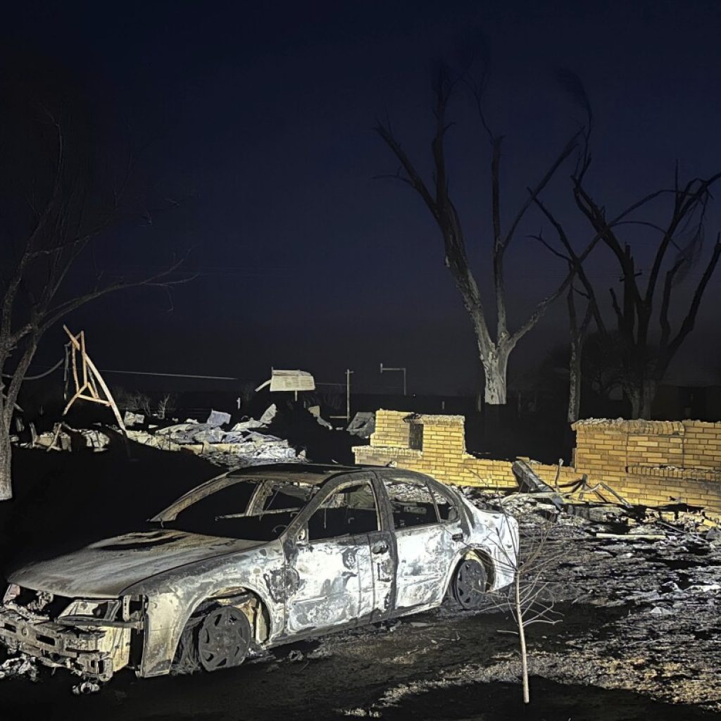 Charred homes, blackened earth after Texas town revisited by destructive wildfire 10 years later