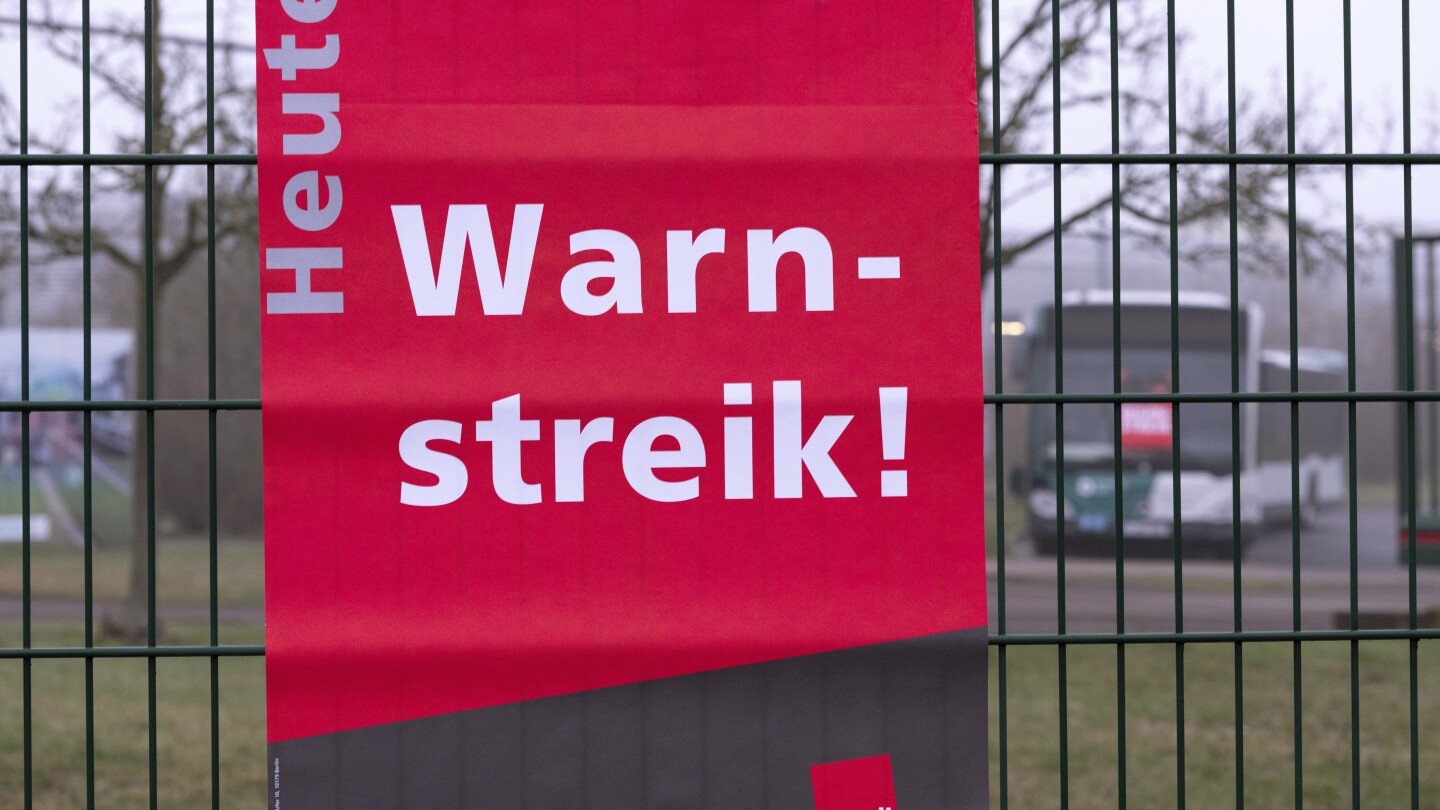 Local transport in much of Germany hit by strikes in a dispute over working conditions