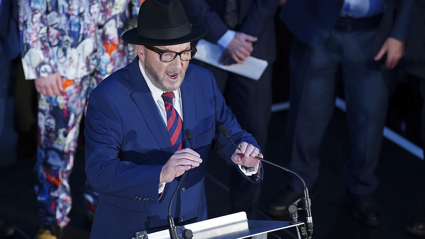 Veteran British left-wing disruptor George Galloway wins a special election dominated by war in Gaza