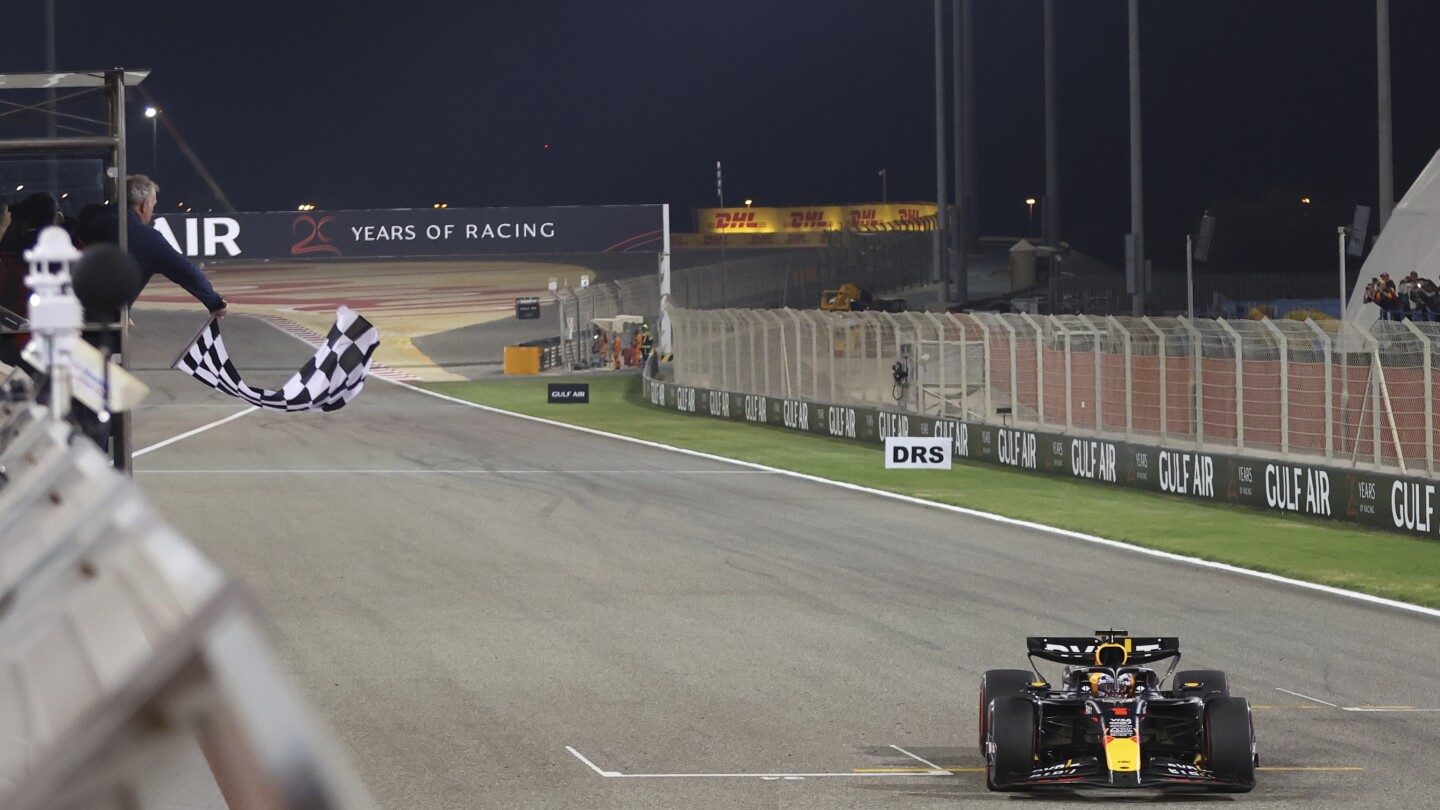 F1 champion Max Verstappen wins season-opening Bahrain Grand Prix amid Red Bull turmoil