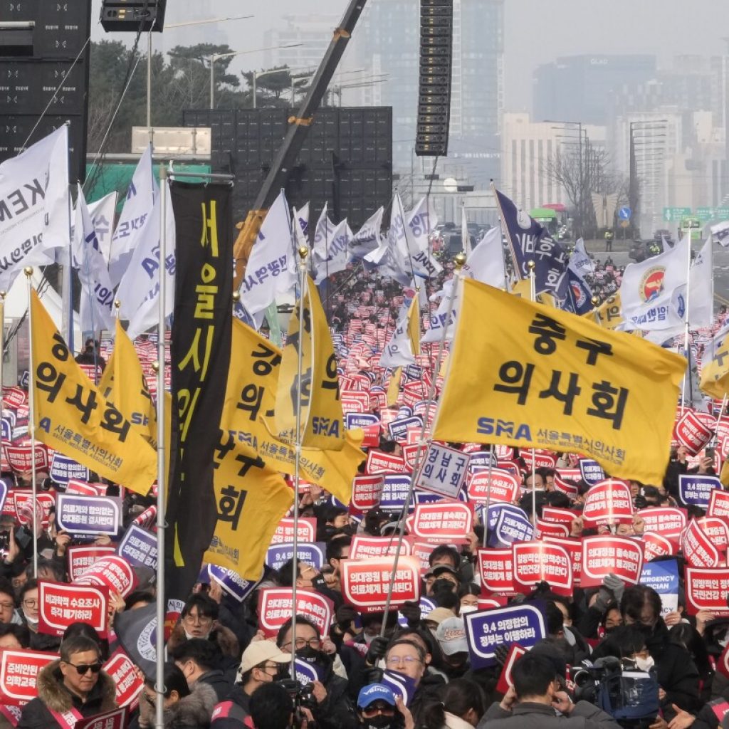 South Korean doctors hold massive anti-government rally over medical school recruitment plan