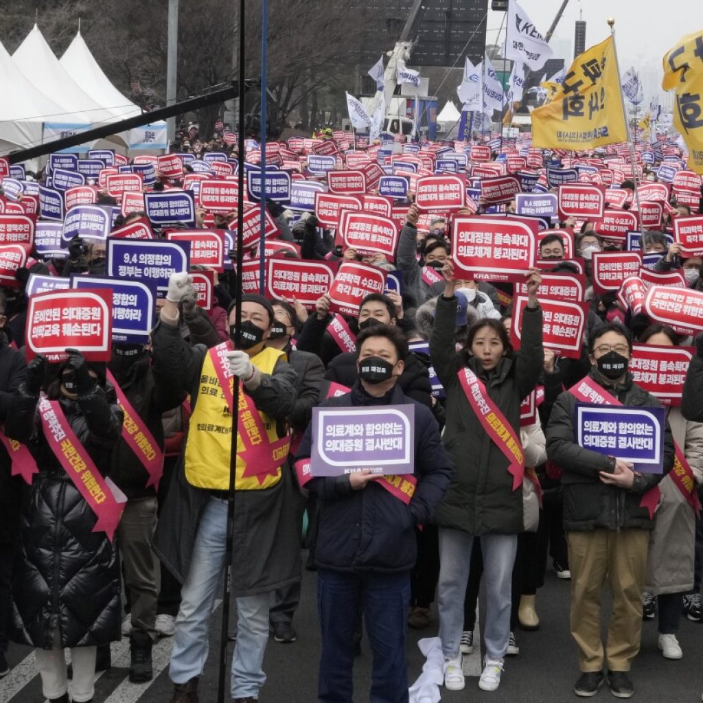 South Korea takes steps to suspend licenses of striking doctors after they refuse to end walkouts