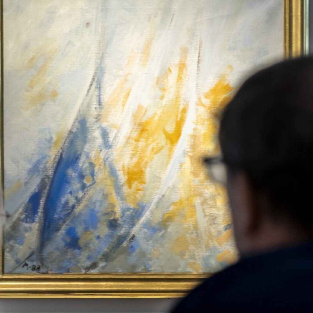 A painting by Denmark’s artistic Queen Margrethe exceeds expectations at auction