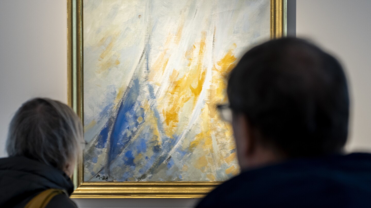 A painting by Denmark’s artistic Queen Margrethe exceeds expectations at auction