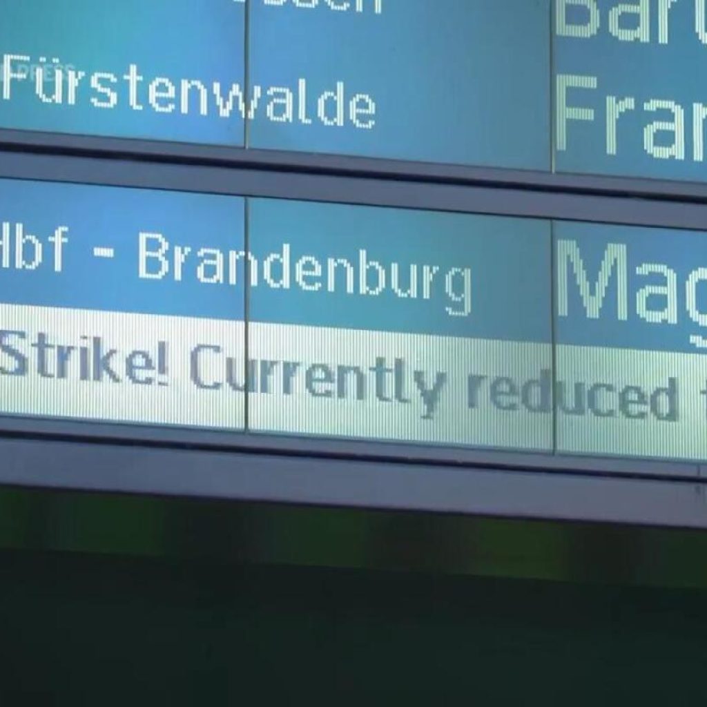 Trains and flights cancelled across Germany as transport unions begin two-day strike | AP News