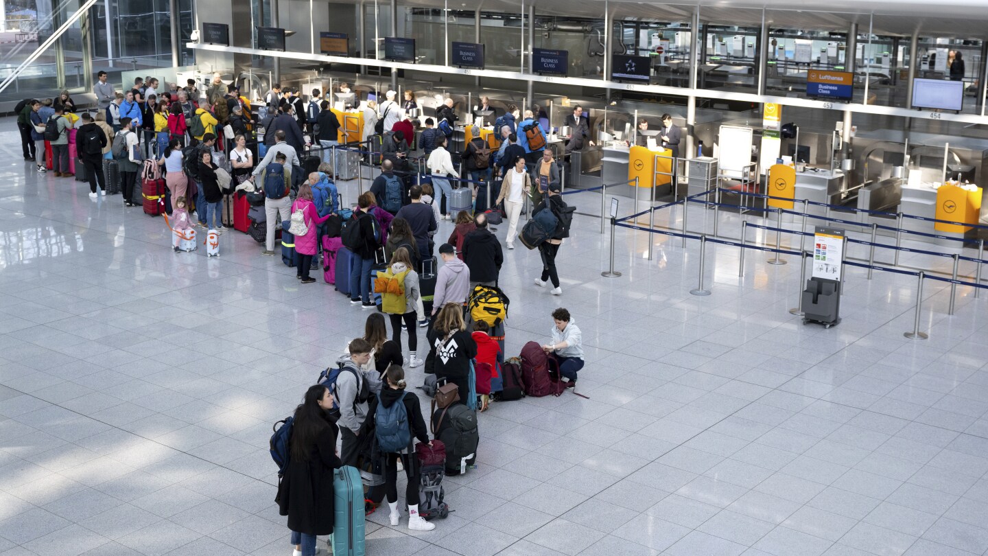 Millions of train, air passengers are affected in Germany as union members go on strike again