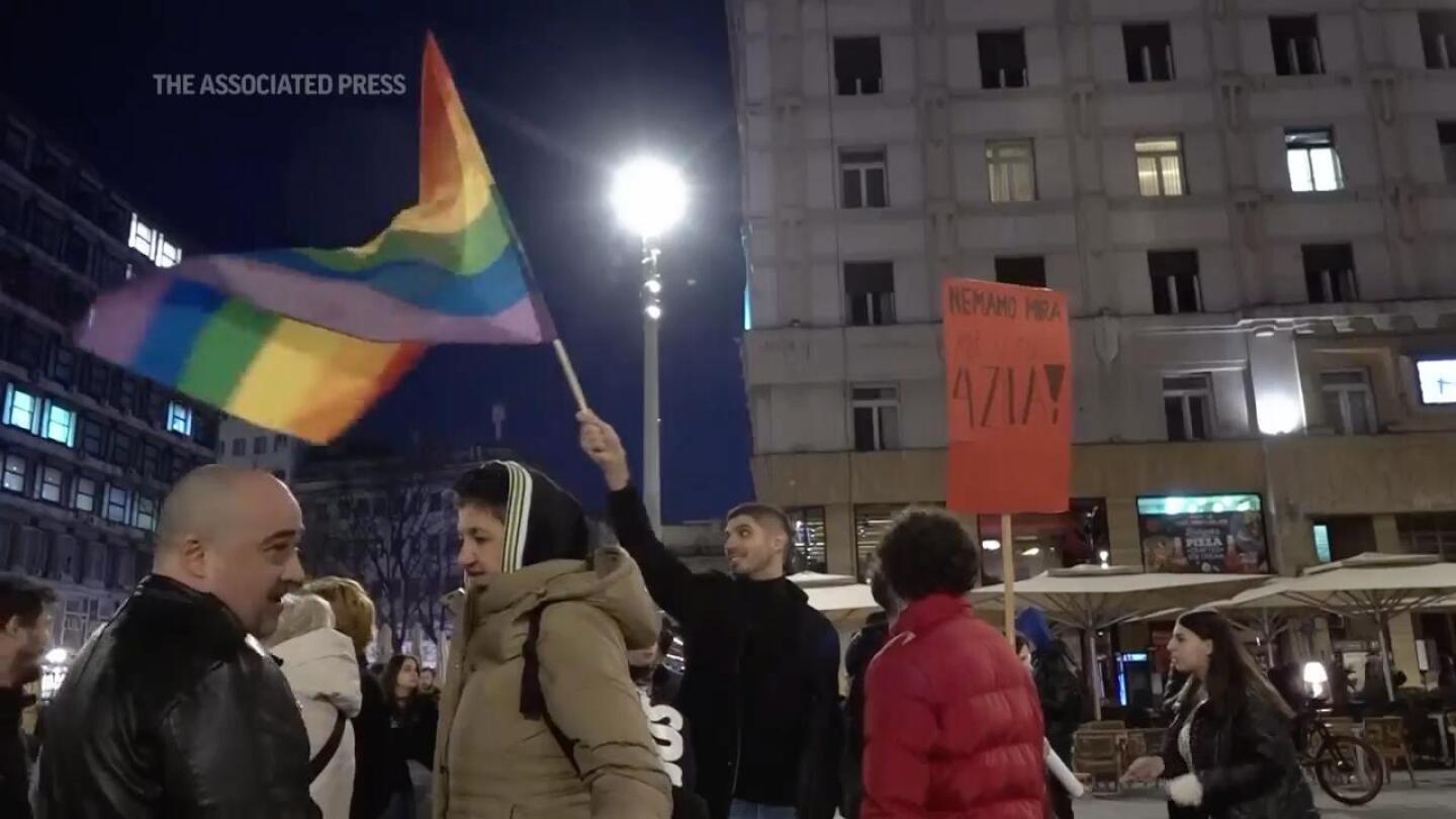 Activists and members of Serbia’s LGBTQ+ community protest reported police harassment | AP News