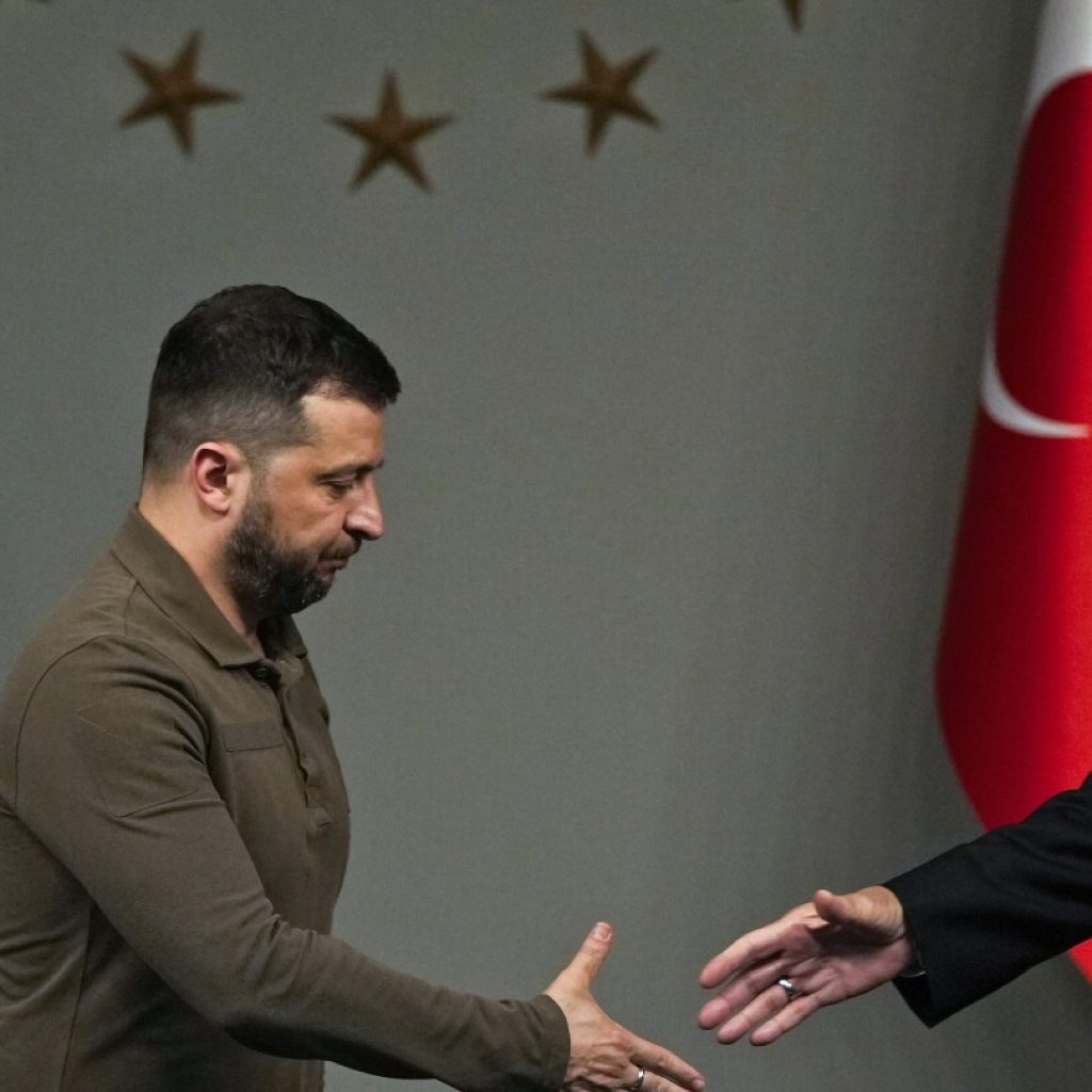Ukraine’s Zelenskyy in Turkey, where Erdogan is expected to press for negotiations to end Russia war