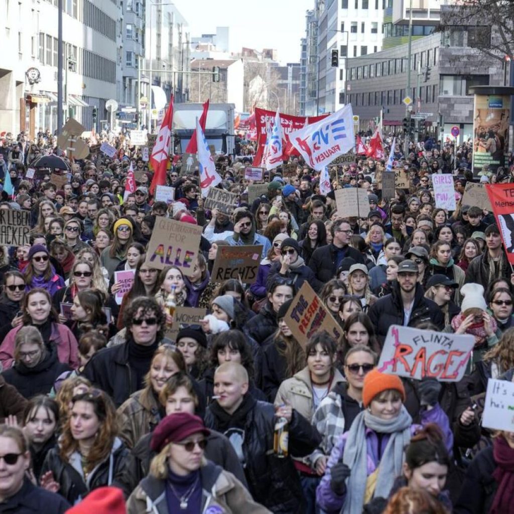 Women around the globe mark International Women’s Day by taking part in efforts to combat discrimination | AP News
