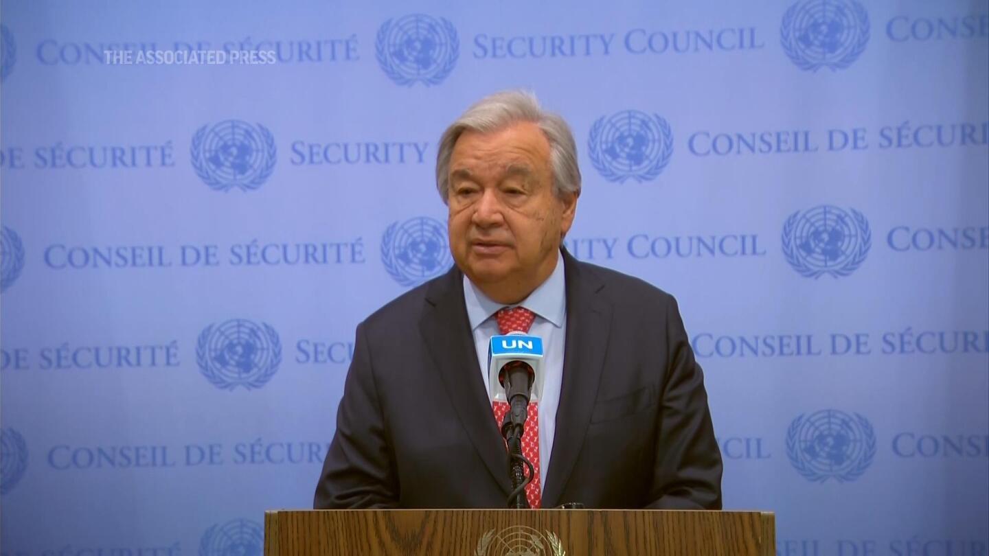 UN chief calls on Israel, Hamas to ‘silence the guns’ | AP News