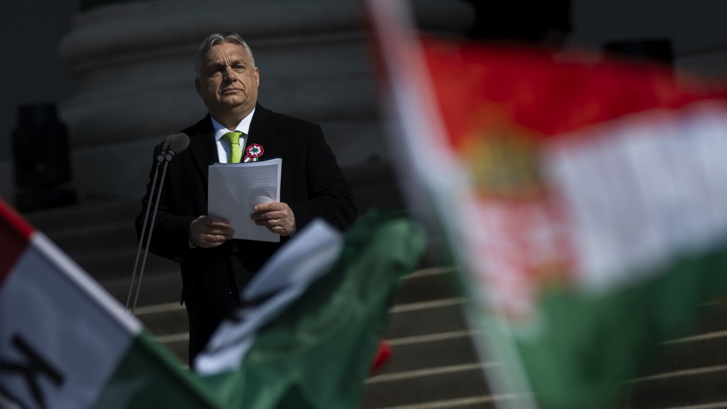 Hungary’s Orbán rails against the EU and ‘the Western world’ in a speech on a national holiday