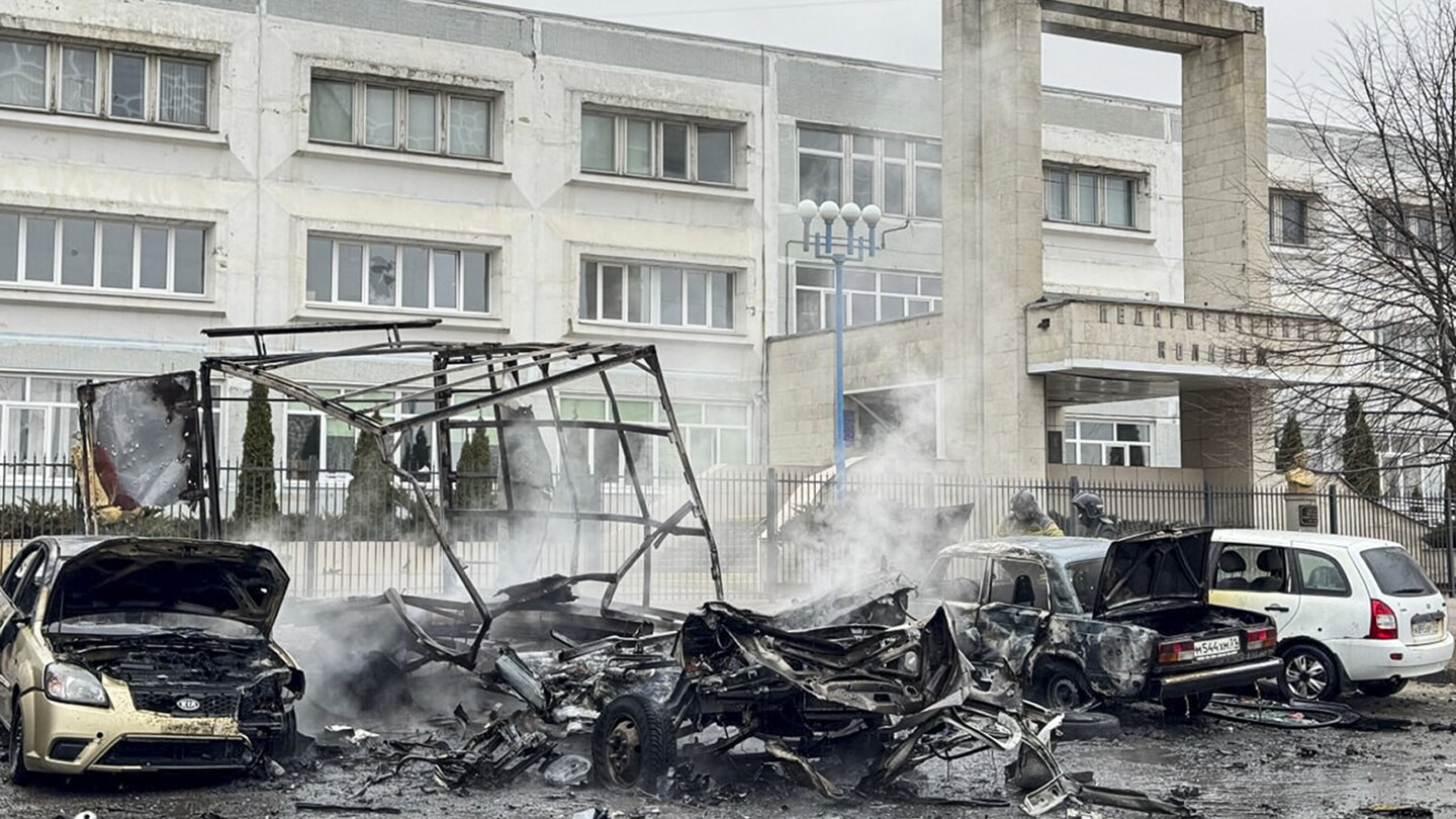 Ukraine launches far-ranging drone attacks on final day of Russia’s presidential vote