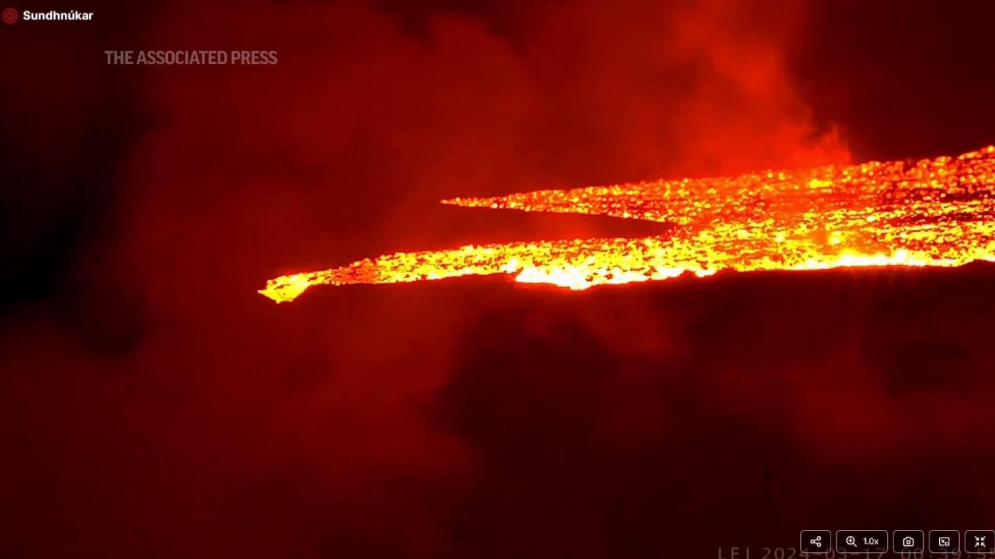 Volcano in Iceland erupts for the fourth time in three months | AP News